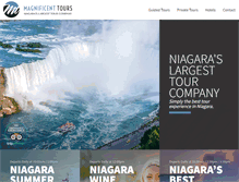 Tablet Screenshot of magnificentniagarafallstours.com